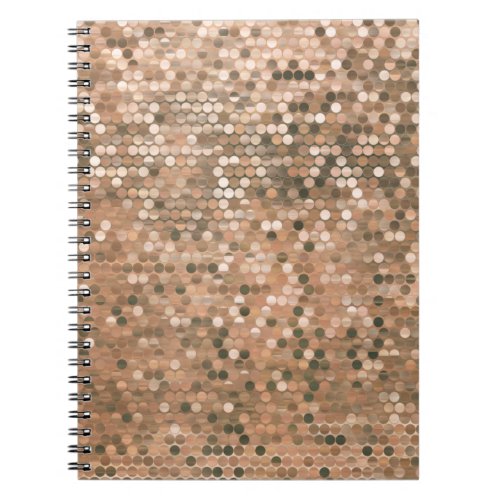 Bright abstract mosaic vintage background with glo notebook