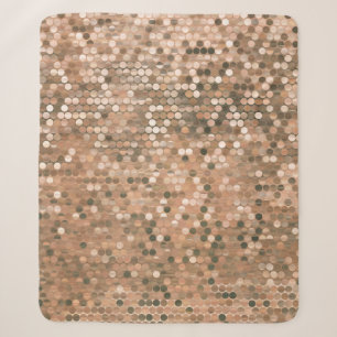 Bright abstract mosaic vintage background with glo sherpa blanket