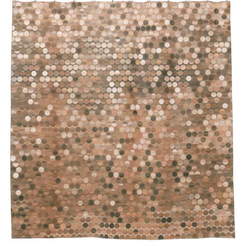 Bright abstract mosaic vintage background with glo shower curtain