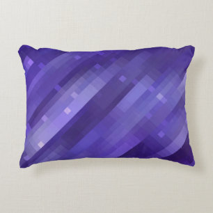 Bright abstract mosaic violet background with glos accent pillow