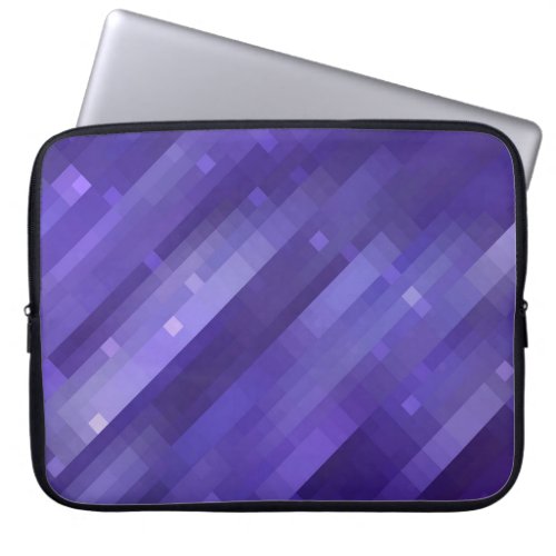 Bright abstract mosaic violet background with glos laptop sleeve
