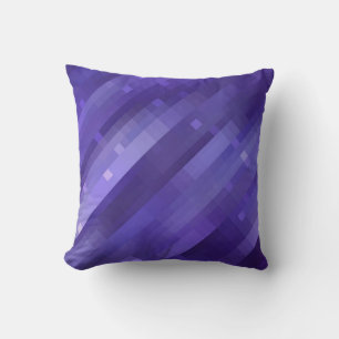 Bright abstract mosaic violet background with glos throw pillow