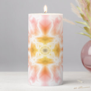 Bright Abstract Pillar Candle