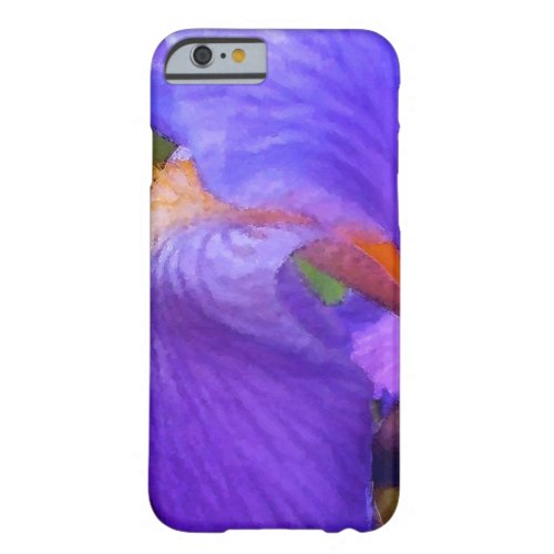 Bright Abstract Purple Iris Watercolor Painting Barely There iPhone 6 Case