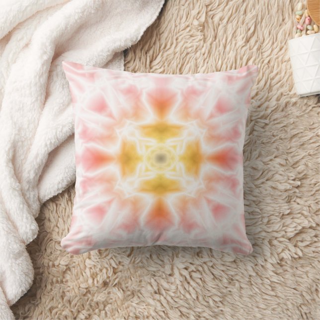 Bright Abstract Throw Pillow (Blanket)