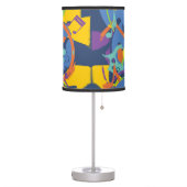 Bright Abstract Treble Clef Music Notes Table Lamp (Left)