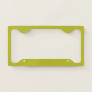 Bright Acidic Green, Fragile Sprout Solid Color License Plate Frame