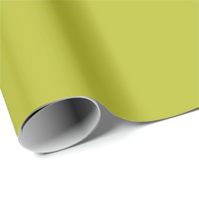 Bright Acidic Green, Fragile Sprout Solid Color Wrapping Paper (Roll Corner)