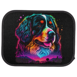 Bright and Beautiful Bernese Mountain Dog Car Floor Mat