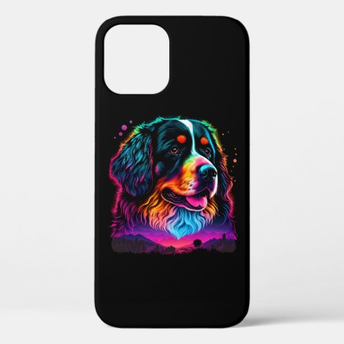 Bright and Beautiful Bernese Mountain Dog iPhone 12 Case