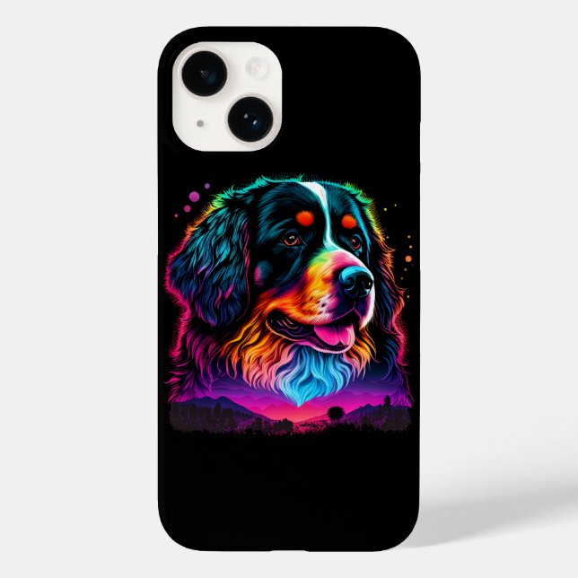 Bright and Beautiful Bernese Mountain Dog Case-Mate iPhone Case (Back)