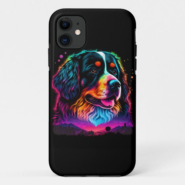 Bright and Beautiful Bernese Mountain Dog Case-Mate iPhone Case (Back)