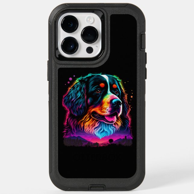 Bright and Beautiful Bernese Mountain Dog Otterbox iPhone Case (Back)