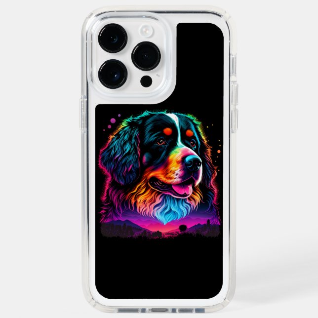 Bright and Beautiful Bernese Mountain Dog Speck iPhone Case (Front)