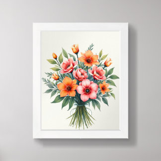 Bright and beautiful bouquet wall art