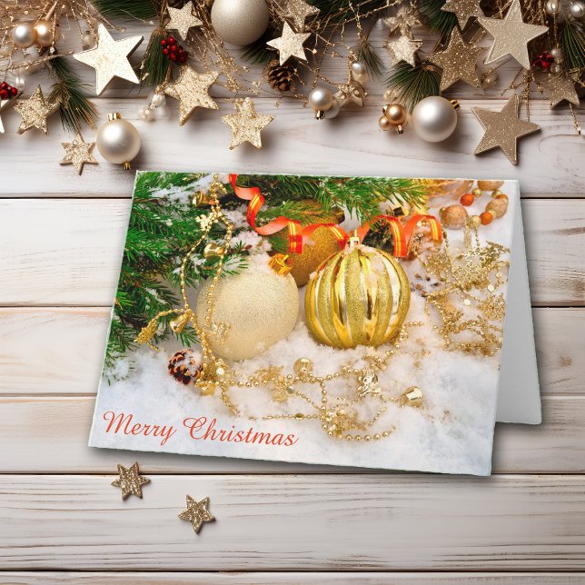 Bright and Beautiful Christmas Decorations Holiday Card (Creator Uploaded)