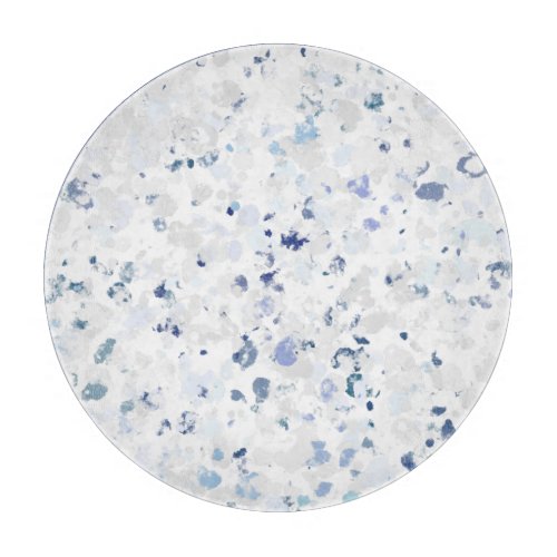 Bright and Blue and Gray Splatter Cutting Board