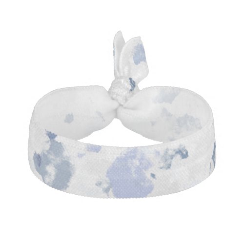 Bright and Blue and Gray Splatter Elastic Hair Tie