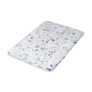 Bright and Blue Gray Splatter Bath Mat