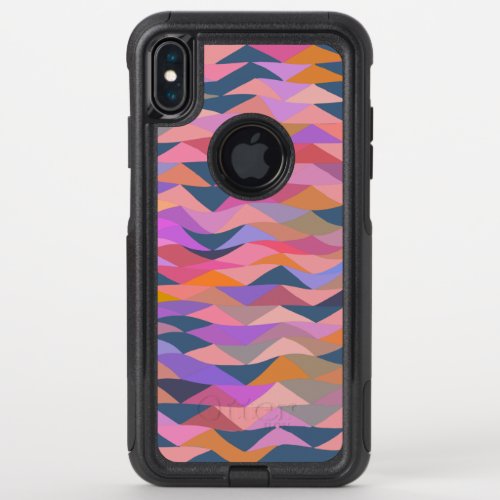 Bright and Bold Abstract Triangles in Vivid Color OtterBox Commuter iPhone XS Max Case