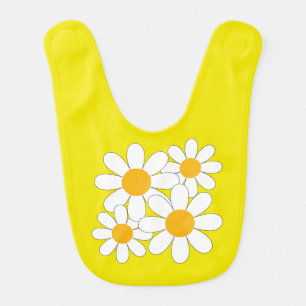 Bright and Bold Daisy Baby Bib