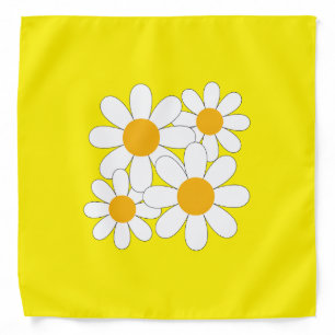 Bright and Bold Daisy Bandana