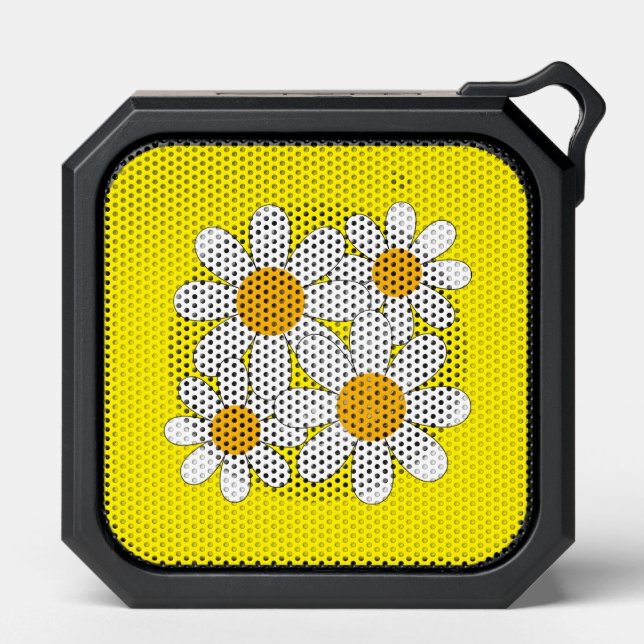 Bright and Bold Daisy Bluetooth Speaker (Front)