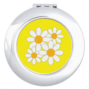 Bright and Bold Daisy Compact Mirror