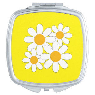 Bright and Bold Daisy Compact Mirror