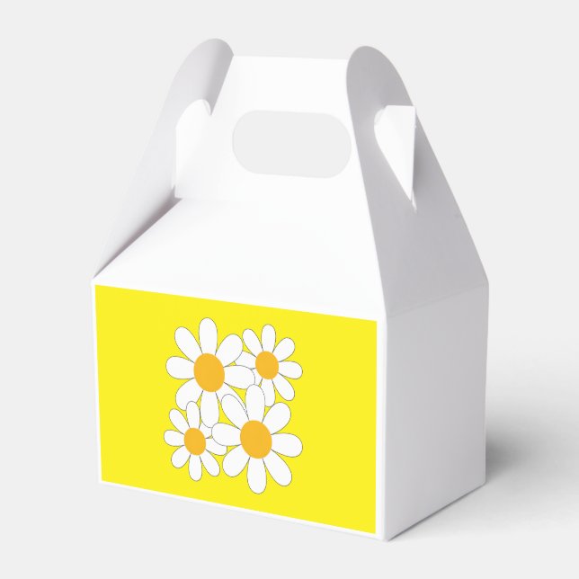 Bright and Bold Daisy Favor Boxes (Front Side)