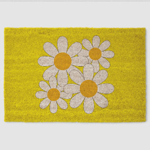 Bright and Bold Daisy Fiber Doormat