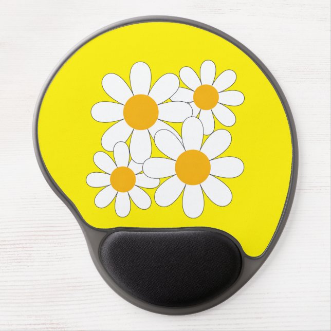 Bright and Bold Daisy Gel Mouse Pad (Front)