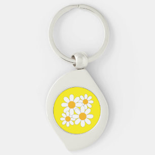 Bright and Bold Daisy Keychain