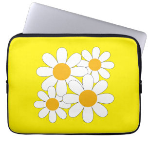 Bright and Bold Daisy Laptop Sleeve