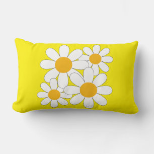 Bright and Bold Daisy Lumbar Pillow