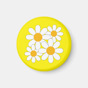 Bright and Bold Daisy Magnet