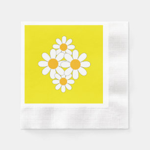 Bright and Bold Daisy Napkins