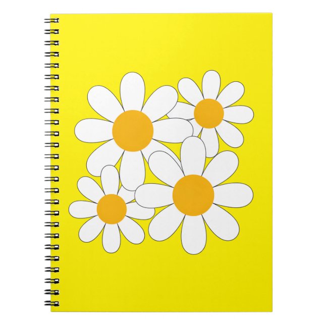 Bright and Bold Daisy Notebook (Front)