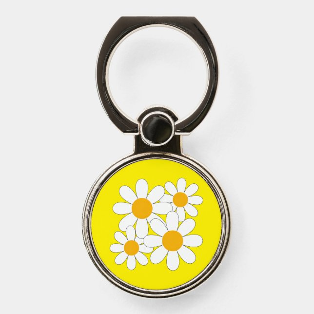 Bright and Bold Daisy Phone Ring Stand (Front)