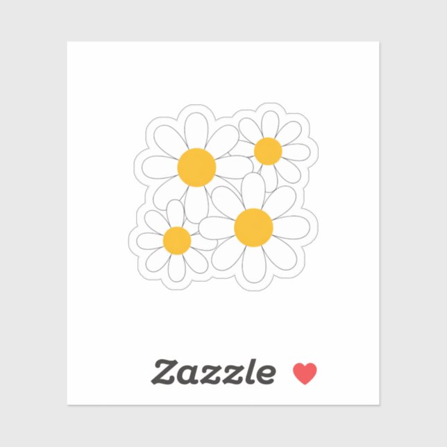 Bright and Bold Daisy Sticker (Sheet)