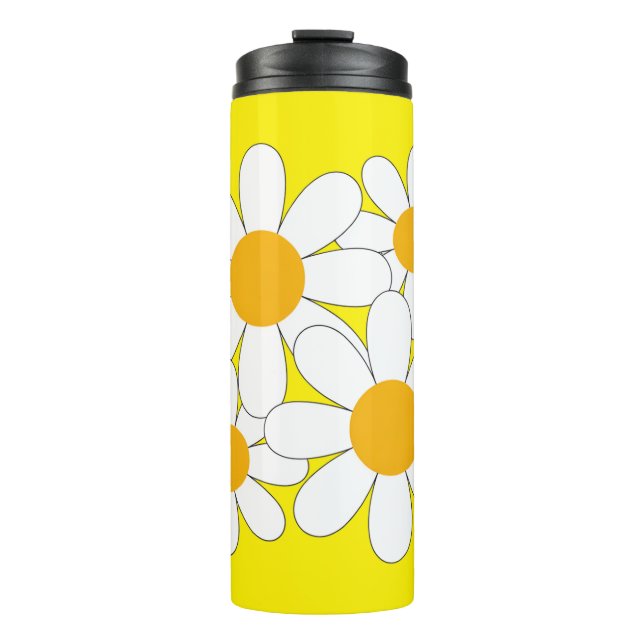 Bright and Bold Daisy Thermal Tumbler (Front)