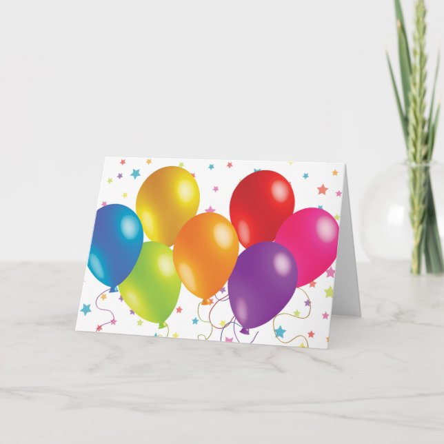 Bright and Cheerful Happy Birthday Card (Front)