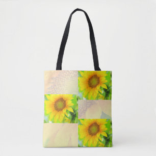 Bright and Cheery Yellow Sunflowers Tote Bag