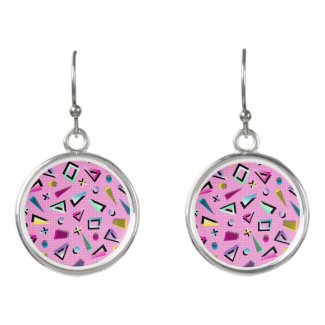 Bright and chic 1980s earrings