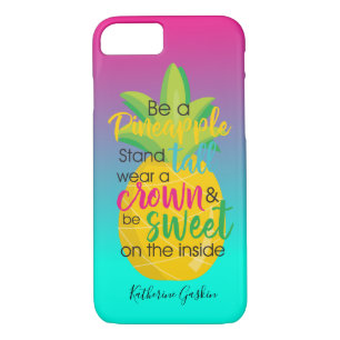 Bright and Colorful Be a Pineapple iPhone 8/7 Case
