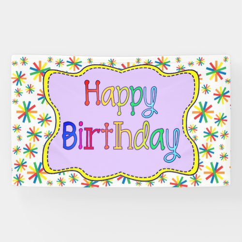 Bright and Colorful Birthday Banner