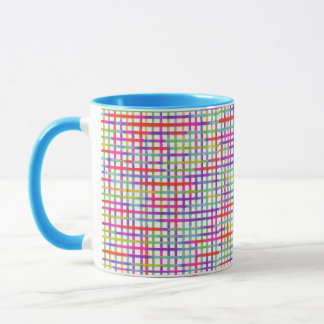 Bright and Colorful Blue Handle Mug