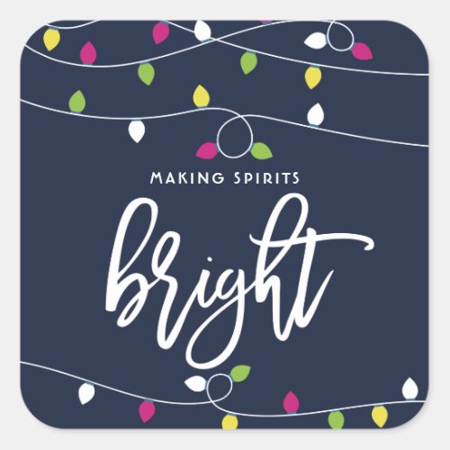 Bright and Colorful Christmas Lights Sticker