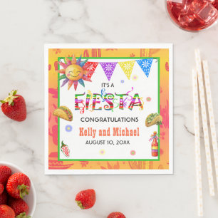 Bright and Colorful Fiesta Wedding Napkins