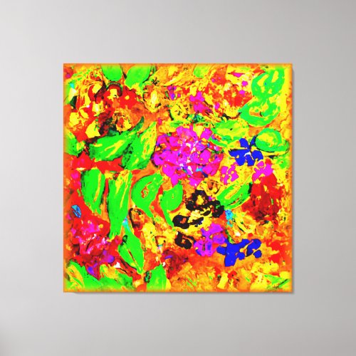 Bright And Colorful Flowers Art Buy Now Canvas Print